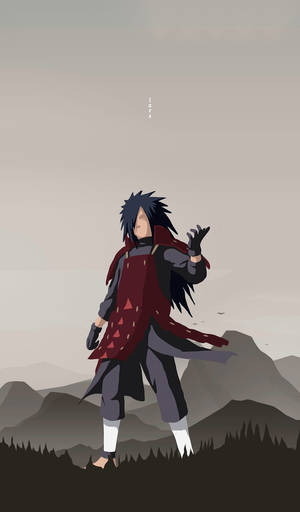 Madara Uchiha de Anime Minimalista para Teléfono — Chico anime Fondos de pantalla