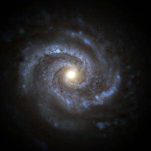 Increíble fondo de pantalla de la galaxia Vía Láctea en el espacio exterior