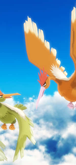 Majestuoso Fearow en el Cielo — Motorola Edge 70 Plus Fondos de pantalla