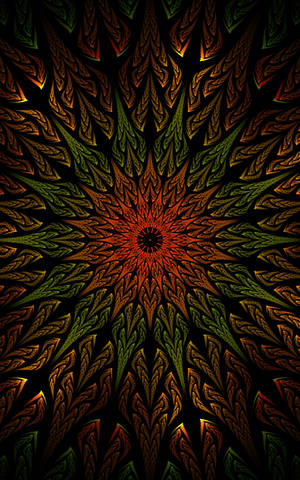 Fondo de pantalla Mándala Fractal Oscuro — Galaxy Tab S9 Ultra Fondos de pantalla
