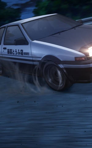 Fondo de pantalla de maniobra de derrape de Initial D — Galaxy Tab S10 Ultra Fondos de pantalla