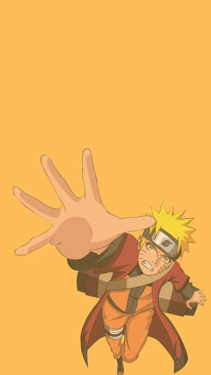 Mano de Naruto Anime Minimalista para Teléfono — Anime minimalista Fondos de pantalla
