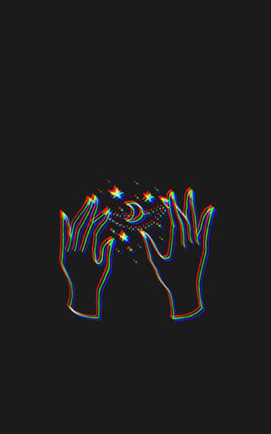 Fondo de pantalla de manos mágicas con estética de iPhone — Estético para iPhone Fondos de pantalla