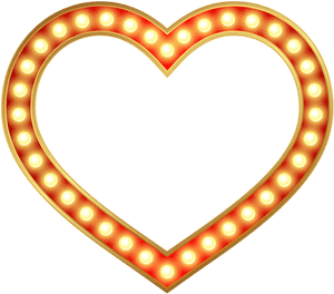 Marco de Corazón Iluminado