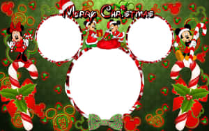 marco de Mickey Mouse navideño — Disney navidad Fondos de pantalla