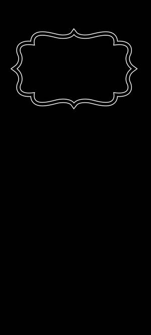 Borde Blanco Mínimo Oscuro iPhone — Galaxy S24 Fondos de pantalla