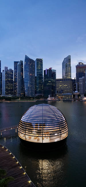 Marina Bay Sands teléfono domo agua — Galaxia A37 Fondos de pantalla