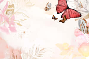 Mariposa estética elegante sobre fondo abstracto — Mariposa aesthetic Fondos de pantalla
