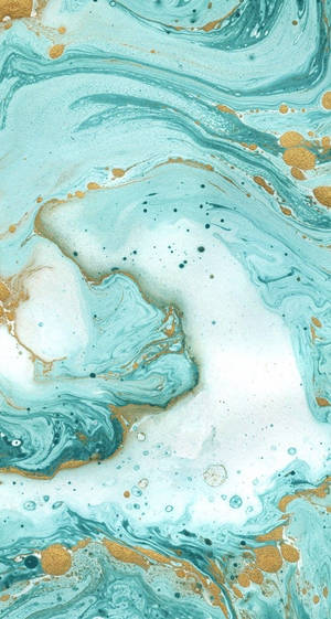 Mármol Dorado Aguamarina — Fondo de pantalla aesthetic para iPhone Fondos de pantalla
