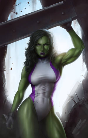 Fondo de pantalla Marvel She Hulk animada — Galaxy Tab S9 Ultra Fondos de pantalla