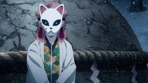 Fondo de pantalla de la máscara de Sabito de Demon Slayer — Rui Demon Slayer Fondos de pantalla