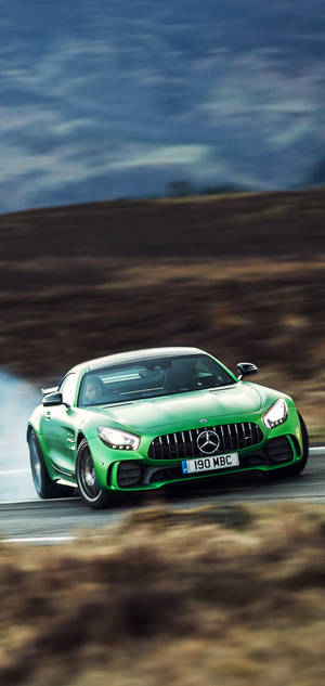 Mercedes AMG iPhone Verde Carreras — iPhone 13 Pro Max Fondos de pantalla