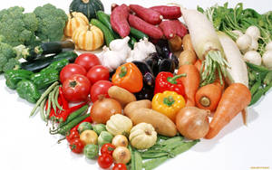 Mezcla vibrante de verduras frescas — 16:10 Fondos de pantalla