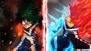 Midoriya Enojado y Todoroki Tierno fondo de pantalla — Todoroki lindo Fondos de pantalla