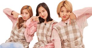 Miembros de Twice Posando de Manera Casual
