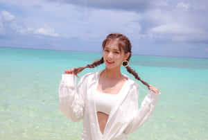 Miembros de TWICE Posan con Atuendos Elegantes — Twice Fondos de pantalla