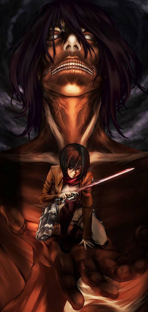 Mikasa Attack on Titan iPhone — Galaxy S25 Fondos de pantalla