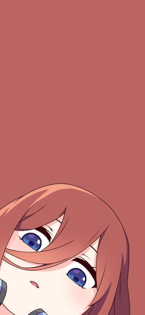Fondo de pantalla de Miku Nakano selfie lindo — iPhone 16 Plus Fondos de pantalla