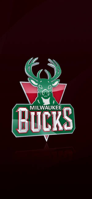 Fondo de pantalla de Milwaukee Bucks en rojo oscuro — iPhone 15 Pro Max Fondos de pantalla