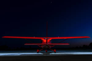 Modelo de avión biplano de aviación — Estético minimalista GIF Fondos de pantalla