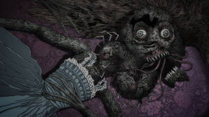 Fondo de pantalla de Modelo Monstruoso de Anime Oscuro Fuchi — Anime negro Fondos de pantalla