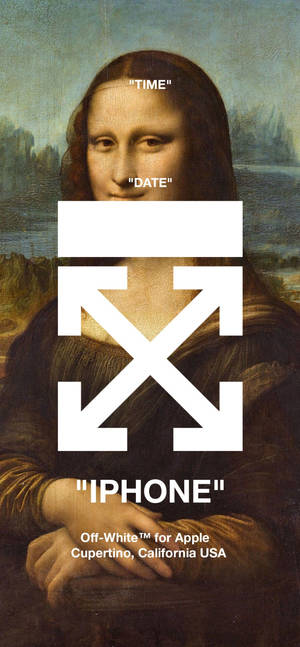 Fondo de pantalla Mona Lisa Off-White iPhone — iPhone 15 Fondos de pantalla
