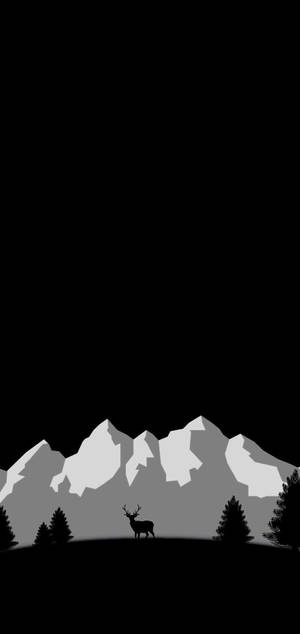 Montaña Artística OLED Teléfono — iPhone 16 Plus Fondos de pantalla
