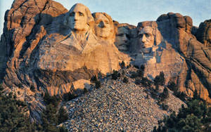 Monte Rushmore durante la hora dorada