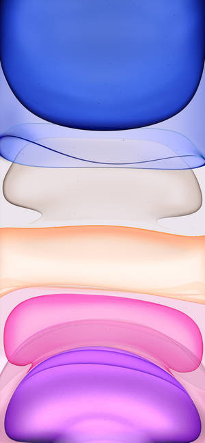 Fondo de pantalla iPhone 11 de montón abstracto de colores.
