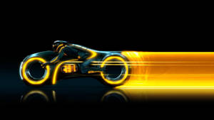 Fondo de pantalla de moto cool de Tron Legacy.