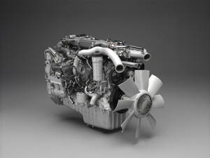 Fondo de pantalla de pieza de motor mecánico gris en 3D.