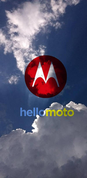 Motorola Logo Rojo en el Cielo — Motorola Fondos de pantalla