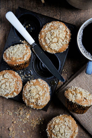 Fondo de pantalla de muffins con avena — 2:3 Fondos de pantalla