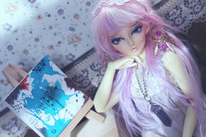 Muñeca Barbie Linda con Cabello Lavanda — Morado pastel Fondos de pantalla