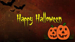 Murciélagos y Calabazas de Halloween Estética Linda — Estética linda de halloween Fondos de pantalla