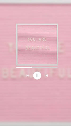 Música Estética Eres Hermosa — Rosa pastel Fondos de pantalla