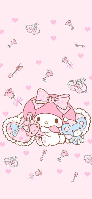 Fondo de pantalla My Melody Conejo Blanco — iPhone 18 Fondos de pantalla