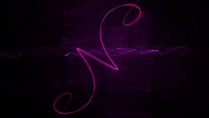 N genial en estilo cursivo morado — GIF genial Fondos de pantalla