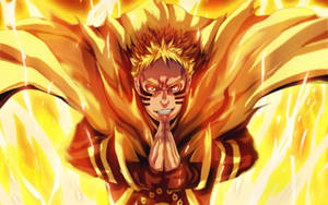Naruto Modo Barión Llamas Amarillas — Modo baryon de naruto Fondos de pantalla