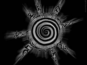 Naruto Sello Kyūbi Negro Logo — Símbolo de naruto Fondos de pantalla