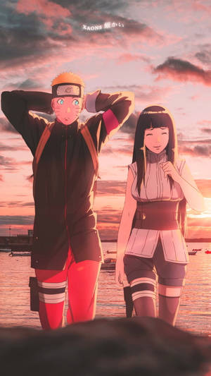Naruto y Hinata en movimiento romántico — Naruto shippuden GIF Fondos de pantalla