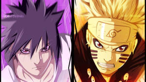 Fondo de pantalla de Naruto y Sasuke en Modo Dios — Naruto y sasuke Fondos de pantalla