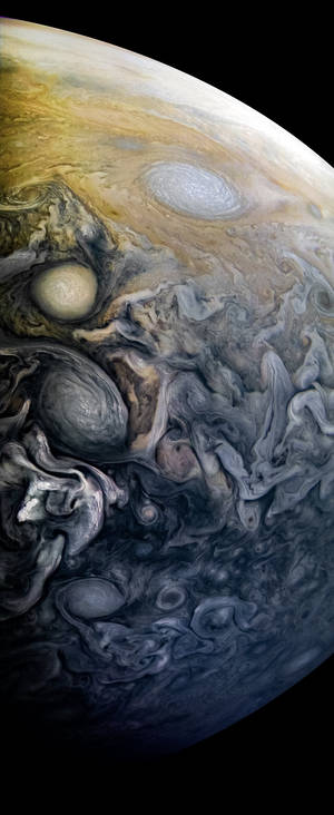NASA iPhone Tormenta en Primer Plano — Galaxy Z Flip 6 Fondos de pantalla