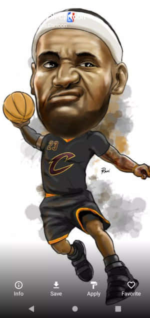 Nba Caricatura — iPhone 13 Pro Max Fondos de pantalla