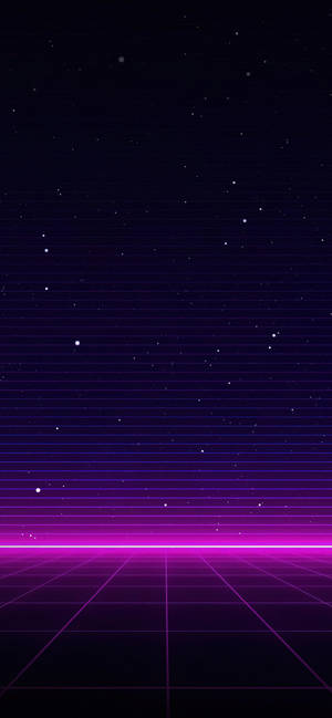 Neon Purple Iphone Galaxy Stripes — iPhone 18 Pro Fondos de pantalla