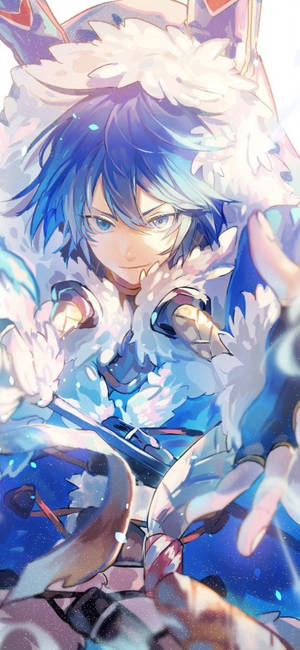 Descargar 1125x2436 Last Period, Nero, Cabello Azul, Chico Anime