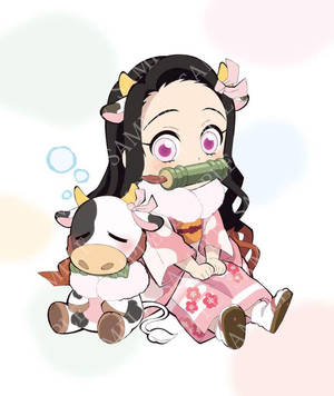 Nezuko Cazadora de Demonios Vaca