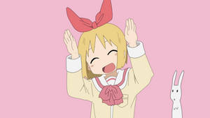 Nichijou Feliz Haruna con Conejo