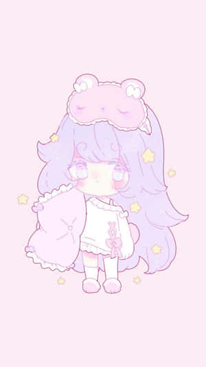 Anime estético rosa pastel — Chica anime linda Fondos de pantalla