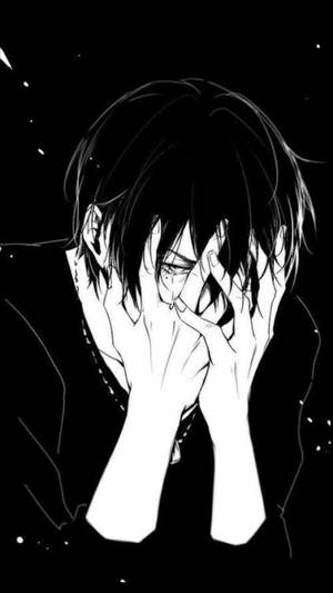 Niño Enojado y Triste en Caricatura Blanco y Negro — Naranja aesthetic GIF Fondos de pantalla